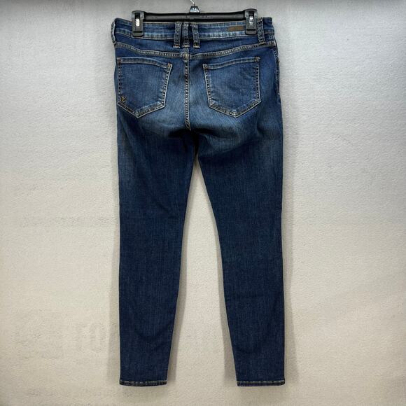 Kut from the Kloth Jeans Women's 6S Blue Toothpick Skinny Classic Minimalist - Picture 2 of 16